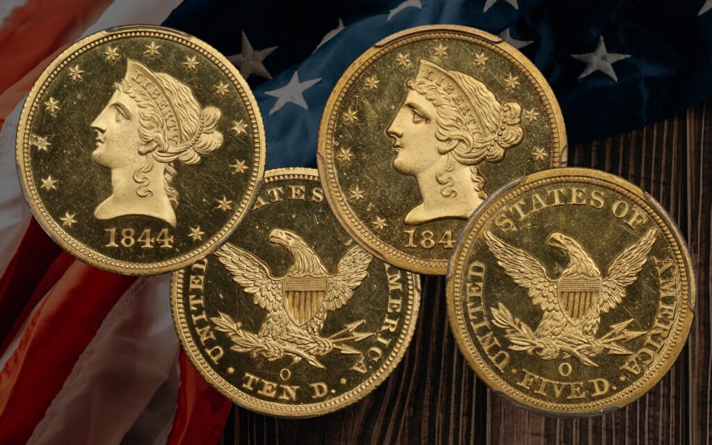 1844 Gold Dollars